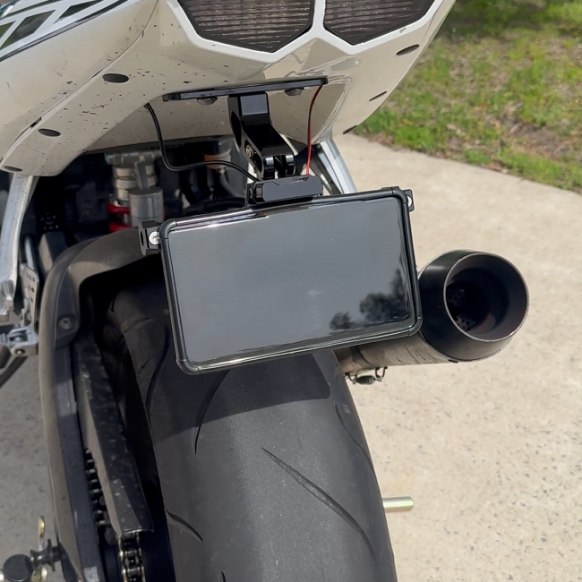 VANTARIDE Motorcycle Blackout Plate - Universal Fit