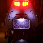 VANTARIDE Motorcycle Blackout Plate - Universal Fit